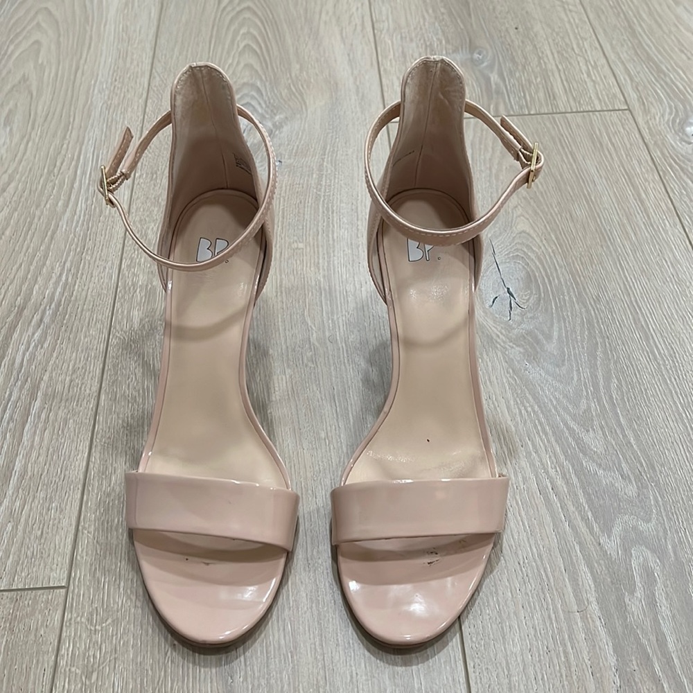 Nordstrom BP Nude Strapy Heels